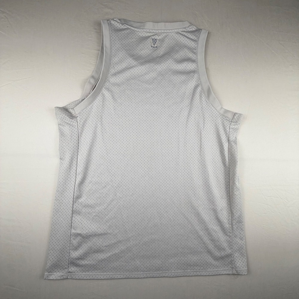 ASRV Mesh Jersey Tank Top Mens Medium Light Gray Solid Breathable STRETCH - Picture 3 of 7